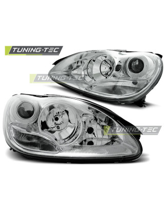 Fari Anteriori Cromato per Mercedes-Benz W220 S-klasa 09/1998-05/2005 (Cod. TT-LPME65)