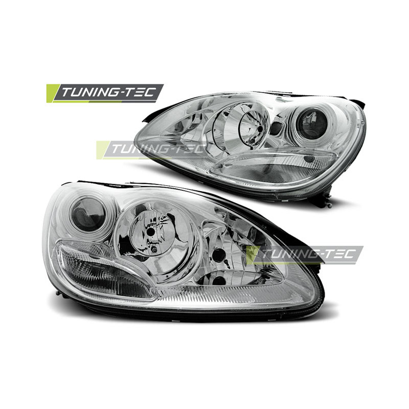 Fari Anteriori Cromato per Mercedes-Benz W220 S-klasa 09/1998-05/2005 (Cod. TT-LPME65)