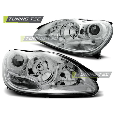Fari Anteriori Cromato per Mercedes-Benz W220 S-klasa 09/1998-05/2005 (Cod. TT-LPME65)