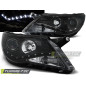 Fari Anteriori Luci Diurne Nero per Volkswagen Tiguan 10/2007-2011 (Cod. TT-LPVWF3)
