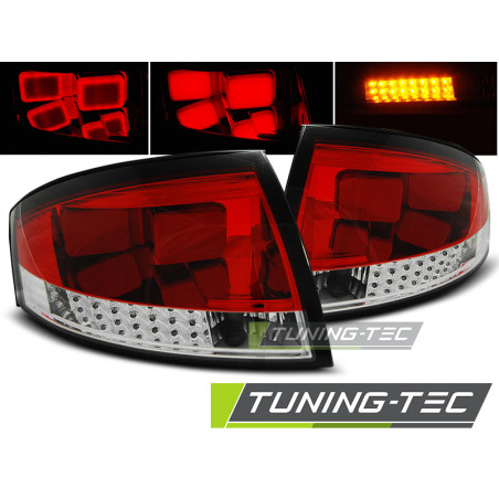 Fanali Posteriori LED Rosso/bianco per Audi Tt 8N 1999-2006 (Cod. TT-LDAU48)