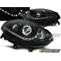 Fari Anteriori con Luci Diurne Luci Diurne Nero per Fiat Bravo Ii 2007-2015 (Cod. TT-LPFI18)