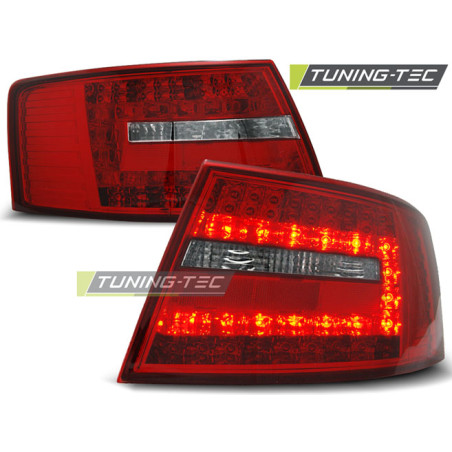 Fanali Posteriori LED Rosso/bianco per Audi A6 C6 04/2004-2008 (Cod. TT-LDAU73)