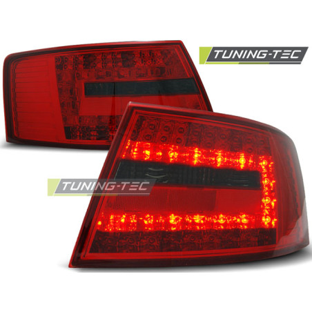 Fanali Posteriori LED Rosso Fumé per Audi A6 C6 04/2004-2008 (Cod. TT-LDAU74)