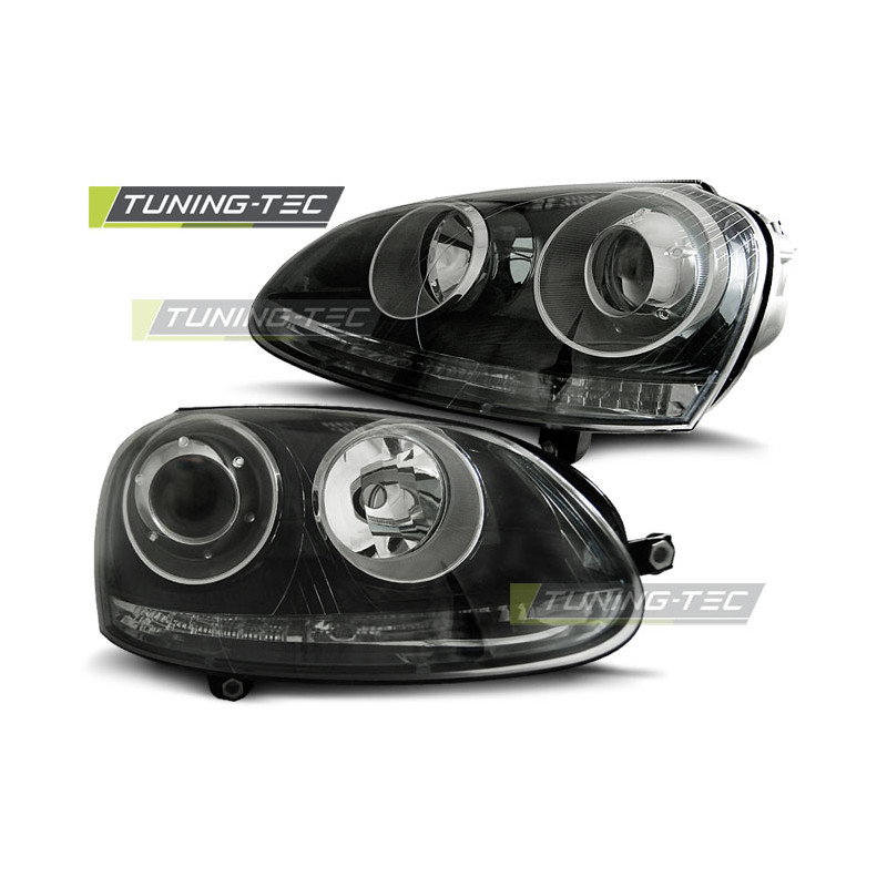 Fari Anteriori Nero per Volkswagen Golf 5 10/2003-2009 (Cod. TT-LPVW19)
