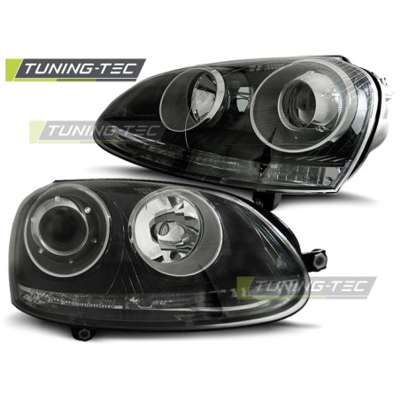Fari Anteriori Nero per Volkswagen Golf 5 10/2003-2009 (Cod. TT-LPVW19)