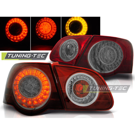 Fanali Posteriori LED Rosso Fumé per Volkswagen Passat B6 3C 03/2005-2010 (Cod. TT-LDVW73)