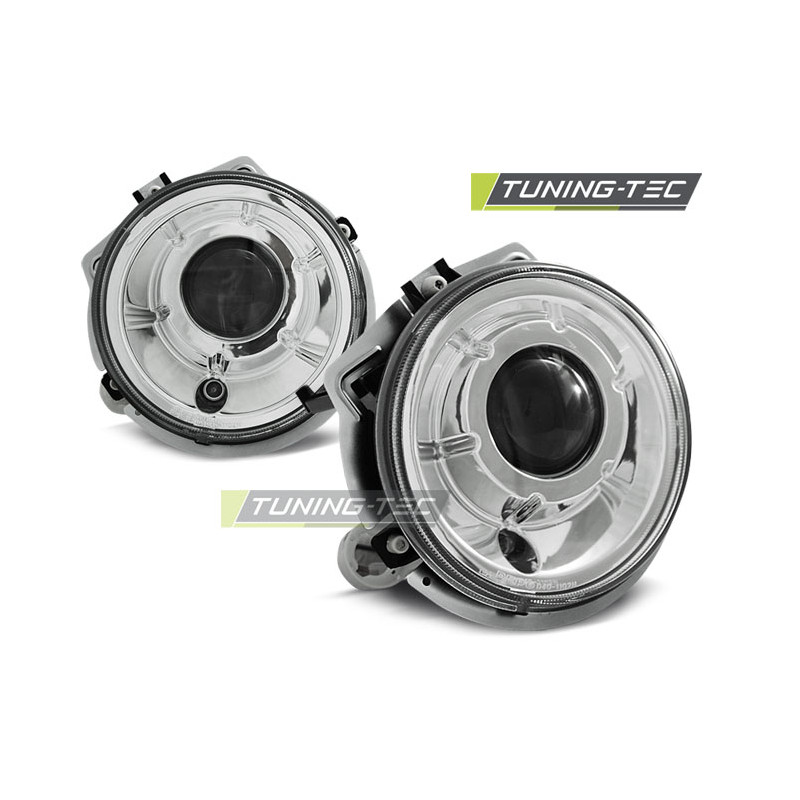 Fari Anteriori Cromato per Mercedes-Benz W461 W463 G-klasa 1992-2006 (Cod. TT-LPME67)