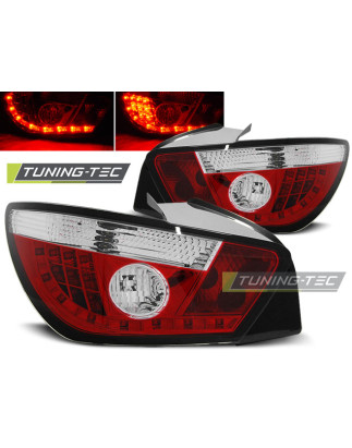 Fanali Posteriori LED Rosso/bianco per Seat Ibiza 6J 3D Dal 06/2008 (Cod. TT-LDSE14)