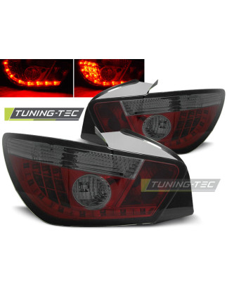 Fanali Posteriori LED Rosso Fumé per Seat Ibiza 6J 3D Dal 06/2008 (Cod. TT-LDSE15)