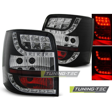 Fanali Posteriori LED Nero per Volkswagen Passat B5 Variant 1996-2000 (Cod. TT-LDVW76)