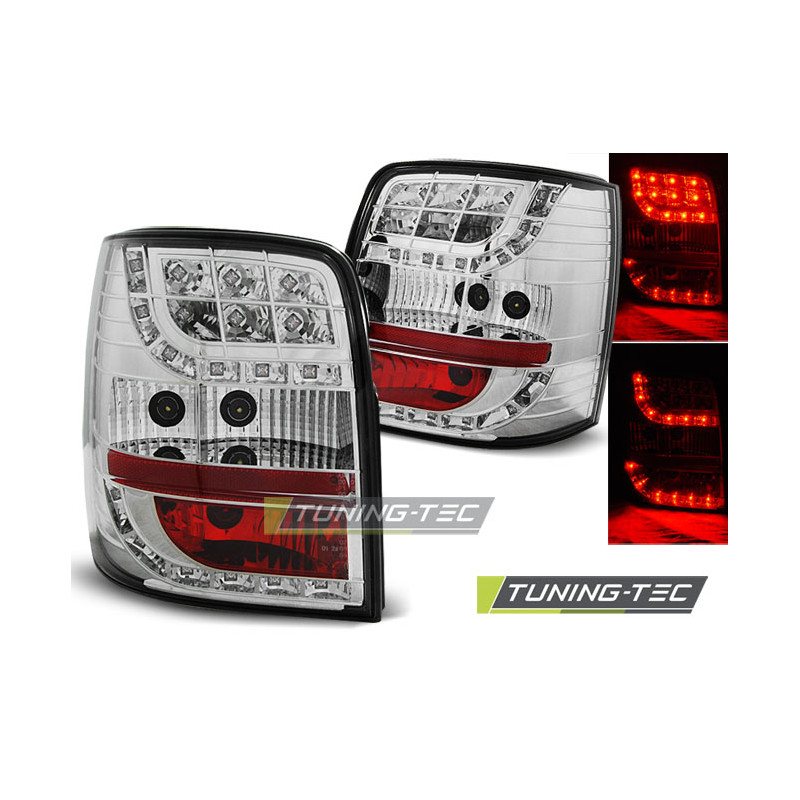 Fanali Posteriori LED Cromato per Volkswagen Passat 3BG Variant 2000-2004 (Cod. TT-LDVW81)