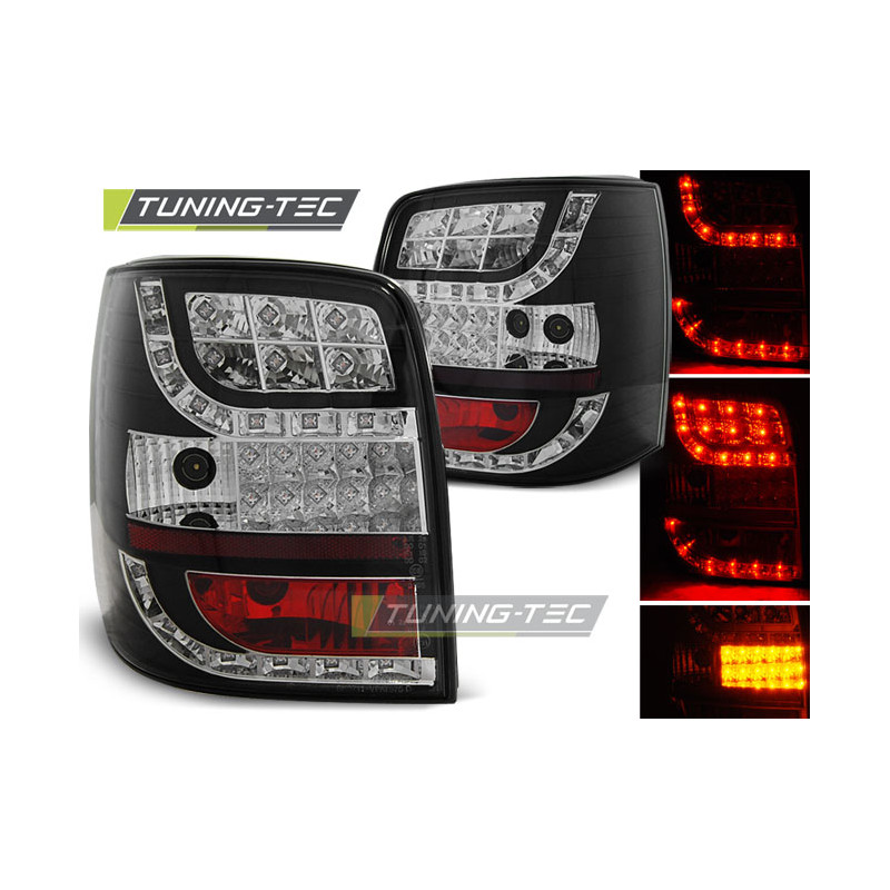 Fanali Posteriori LED Nero per Volkswagen Passat 3BG Variant 2000-2004 (Cod. TT-LDVW85)