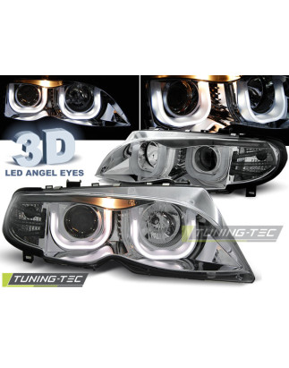Fari Anteriori Angel Eyes per BMW E46 S/t 09/2001-03/2005 (Cod. TT-LPBM95)