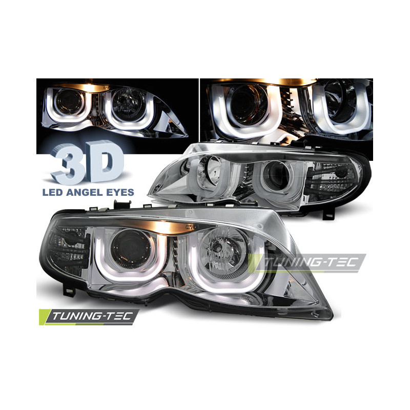 Fari Anteriori Angel Eyes per BMW E46 S/t 09/2001-03/2005 (Cod. TT-LPBM95)