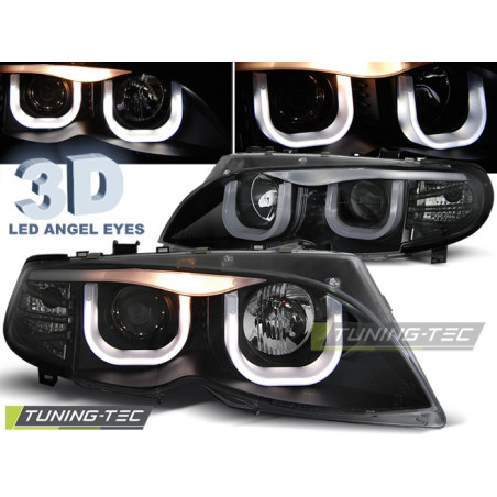 Fari Anteriori Angel Eyes per BMW E46 S/t 09/2001-03/2005 (Cod. TT-LPBM96)