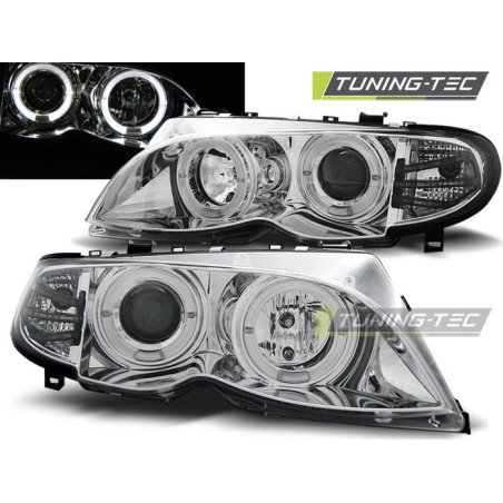 Fari Anteriori Angel Eyes per BMW E46 09/2001-03/2005 (Cod. TT-LPBM99)