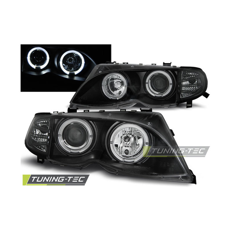 Fari Anteriori Angel Eyes per BMW E46 09/2001-03/2005 (Cod. TT-LPBMA0)