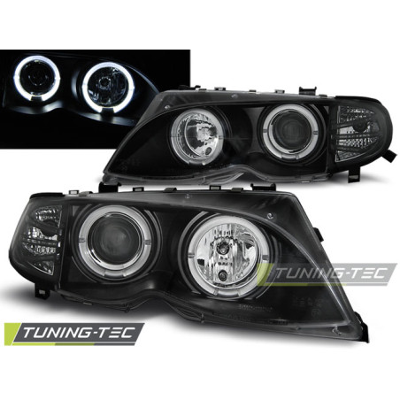 Fari Anteriori Angel Eyes per BMW E46 09/2001-03/2005 (Cod. TT-LPBMA0)
