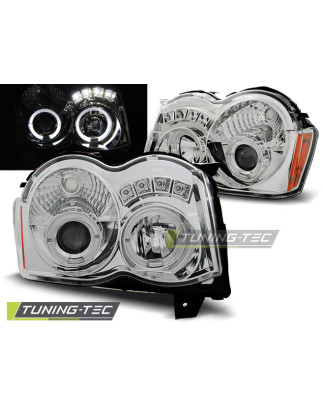 Fari Anteriori Angel Eyes per Chrysler Jeep Grand Cherokee 2008-2010 (Cod. TT-LPCH15)
