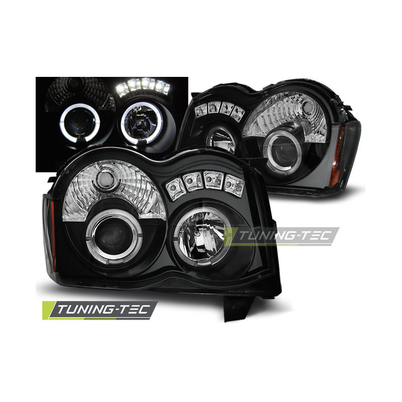 Fari Anteriori Angel Eyes per Chrysler Jeep Grand Cherokee 2008-2010 (Cod. TT-LPCH16)