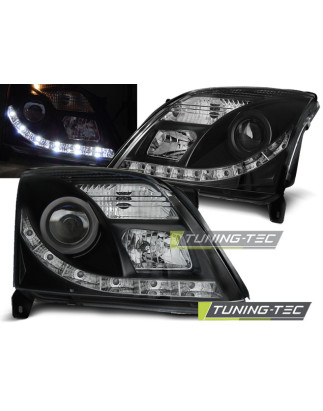 Fari Anteriori con Luci Diurne Luci Diurne Nero per Opel Vectra C 04/2002-08/2005 (Cod. TT-LPOP76)