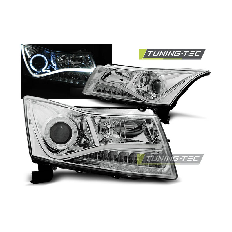 Fari Anteriori con Luci Diurne Luci Diurne Cromato per Chevrolet Cruze 2009-2012 (Cod. TT-LPCT03) Fari Anteriori con Luci Diurne Luci Diurne Cromato per Chevrolet Cruze 2009-2012 (Cod. TT-LPCT03)