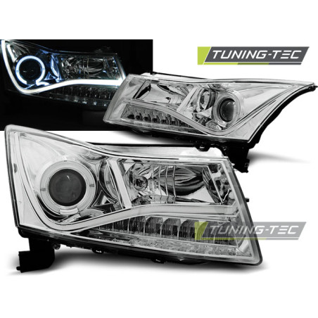 Fari Anteriori con Luci Diurne Luci Diurne Cromato per Chevrolet Cruze 2009-2012 (Cod. TT-LPCT03)