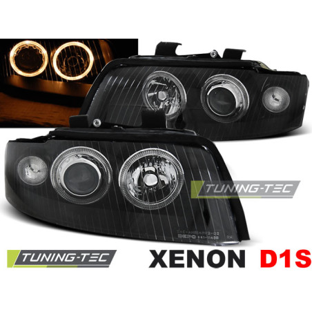 Fari Anteriori Angel Eyes per Audi A4 10/2000-10/2004 (Cod. TT-LPAU60)
