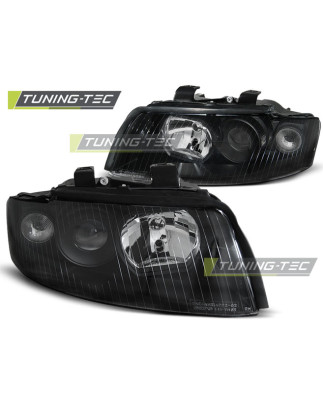 Fari Anteriori Nero per Audi A4 B6 10/2000-10/2004 (Cod. TT-LPAU55)