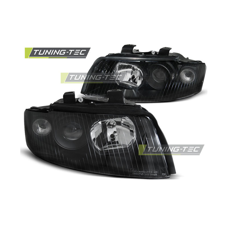 Fari Anteriori Nero per Audi A4 B6 10/2000-10/2004 (Cod. TT-LPAU55)