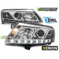 Fari Anteriori Luci Diurne DRL Cromato per Audi A6 C6 04/2004-2008 (Cod. TT-LPAU75)