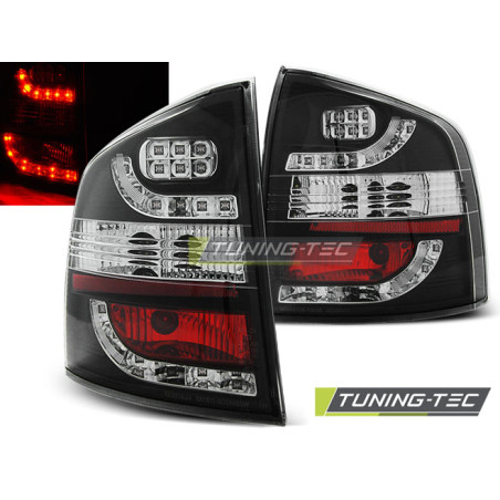 Fanali Posteriori LED Nero per Skoda Octavia Ii 2004-2012 (Cod. TT-LDSK02)