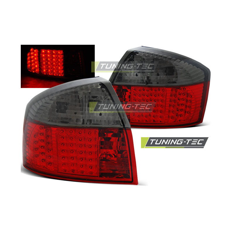 Fanali Posteriori LED Rosso Fumé per Audi A4 10/2000-10/2004 (Cod. TT-LDAU80) Fanali Posteriori LED Rosso Fumé per Audi A4 10/2000-10/2004 (Cod. TT-LDAU80)