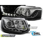 Fari Anteriori Luci Diurne DRL Cromato per Volkswagen T5 2010-2015 (Cod. TT-LPVWG1)