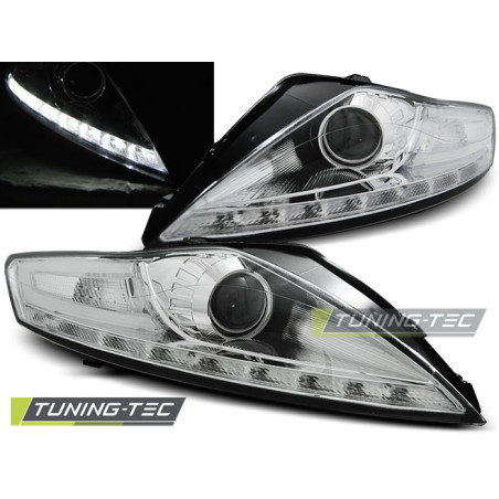 Fari Anteriori con Luci Diurne Luci Diurne Cromato per Ford Mondeo 07/2007-11/2010 (Cod. TT-LPFO52)