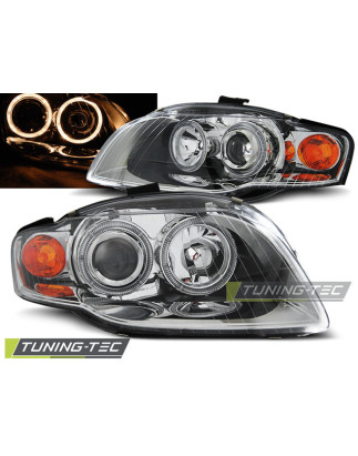 Fari Anteriori Angel Eyes per Audi A4 B7 11/2004-03/2008 (Cod. TT-LPAU57)