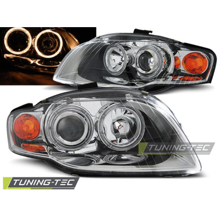 Fari Anteriori Angel Eyes per Audi A4 B7 11/2004-03/2008 (Cod. TT-LPAU57)