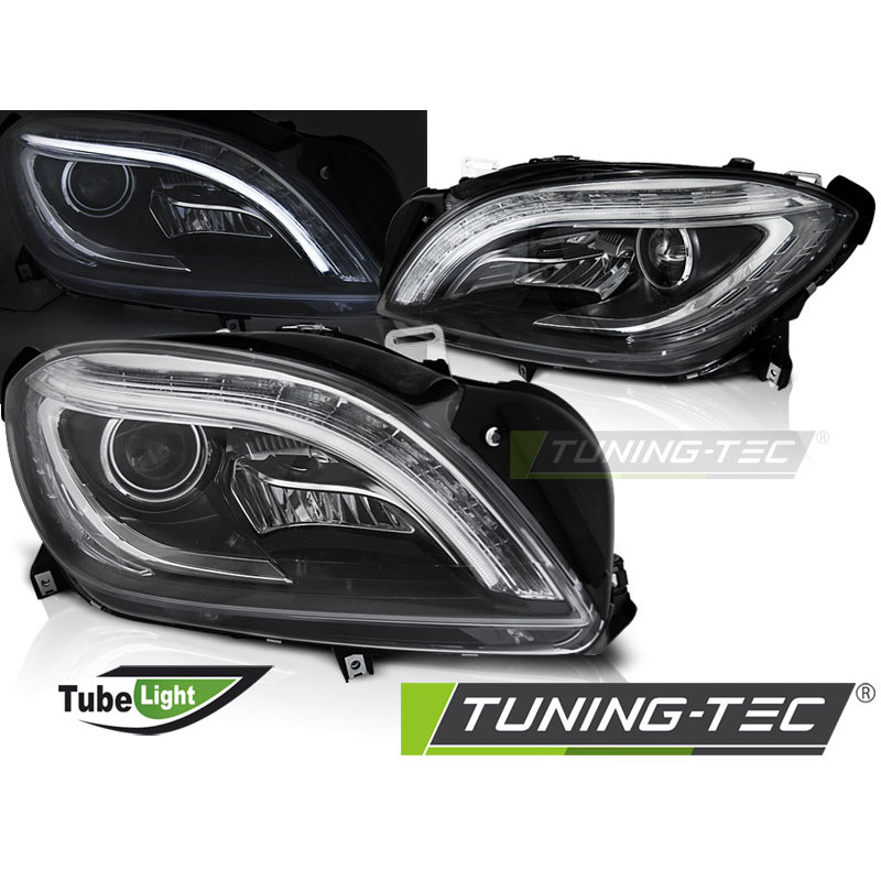 Fari Anteriori LED Nero per Mercedes-Benz M-class W166 2011-2015 (Cod. TT-LPMED5)
