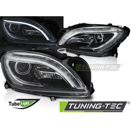 Fari Anteriori LED Nero per Mercedes-Benz M-class W166 2011-2015 (Cod. TT-LPMED5)