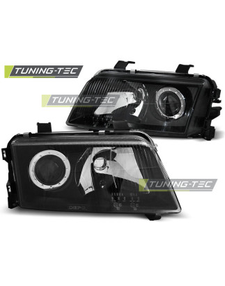 Fari Anteriori Nero per Audi A4 11/1994-12/1998 (Cod. TT-LPAU56)