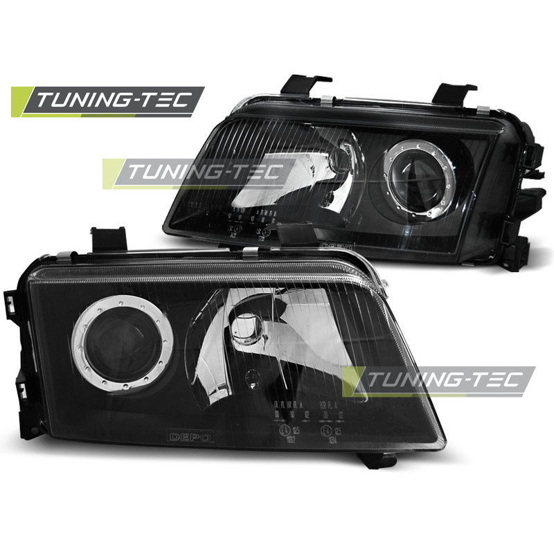 Fari Anteriori Nero per Audi A4 11/1994-12/1998 (Cod. TT-LPAU56)