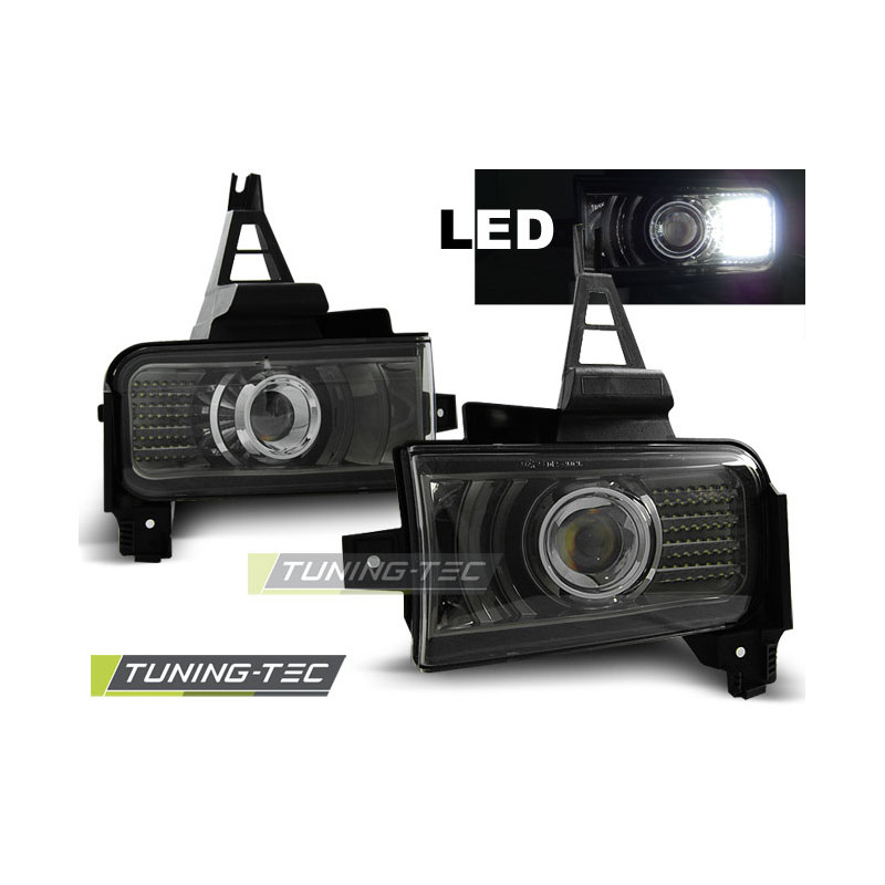 Fanali Posteriori LED Nero per Toyota Land Cruiser Fj200 2007-2012 (Cod. TT-HATO01)