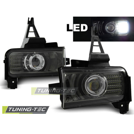 Fanali Posteriori LED Nero per Toyota Land Cruiser Fj200 2007-2012 (Cod. TT-HATO01)