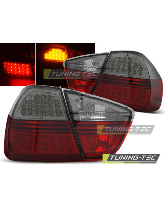 Fanali Posteriori LED Rosso Fumé per BMW Serie 3 E90 03/2005-08/2008 (Cod. TT-LDBM68)