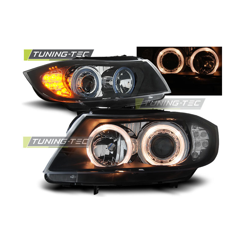 Fari Anteriori Angel Eyes per BMW E90/E91 03/2005-08/2008 (Cod. TT-LPBM90)