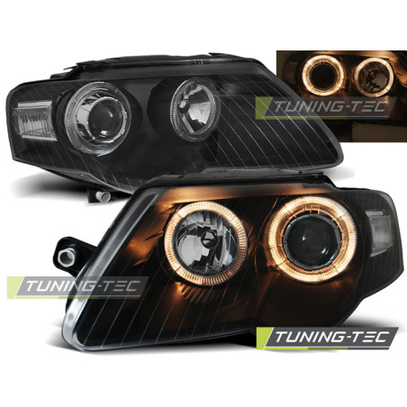 Fari Anteriori Angel Eyes per Volkswagen Passat B6 3C 03/2005-2010 (Cod. TT-LPVWC6)