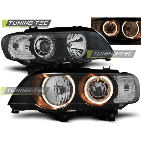Fari Anteriori Angel Eyes per BMW X5 E53 09/1999-10/2003 (Cod. TT-LPBM87)