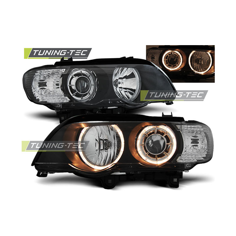 Fari Anteriori Angel Eyes per BMW X5 E53 09/1999-10/2003 (Cod. TT-LPBM59)