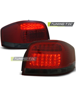 Fanali Posteriori LED Rosso Fumé per Audi A3 05/2003-2008 (Cod. TT-LDAU67)